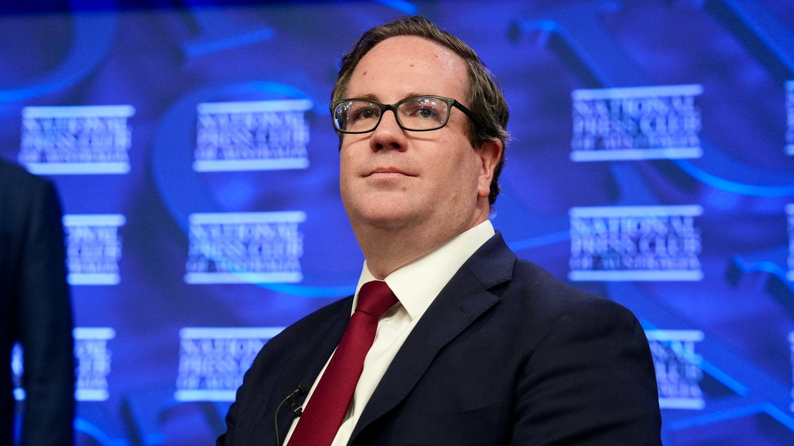 Matt Keogh speaks to the National Press Club.