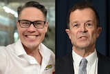 Composite of nsw nationals Wes Fang and opposition leader and liberal Mark Speakman