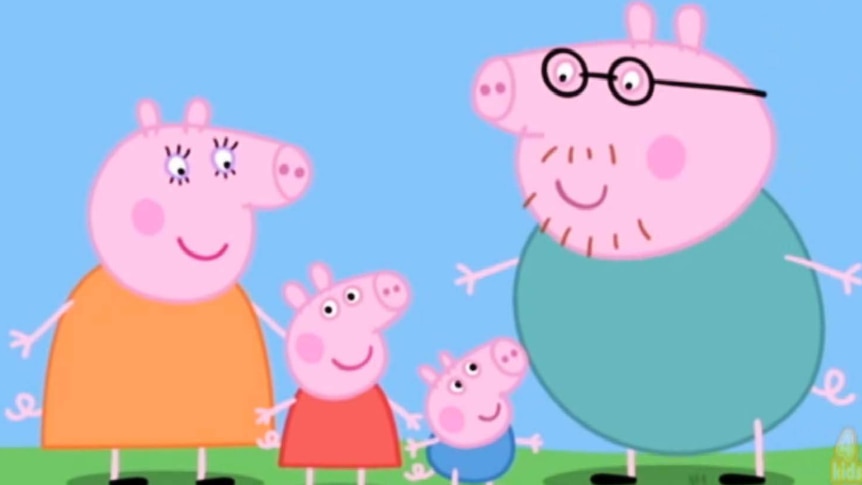 Peppa Pig from the animated television series.