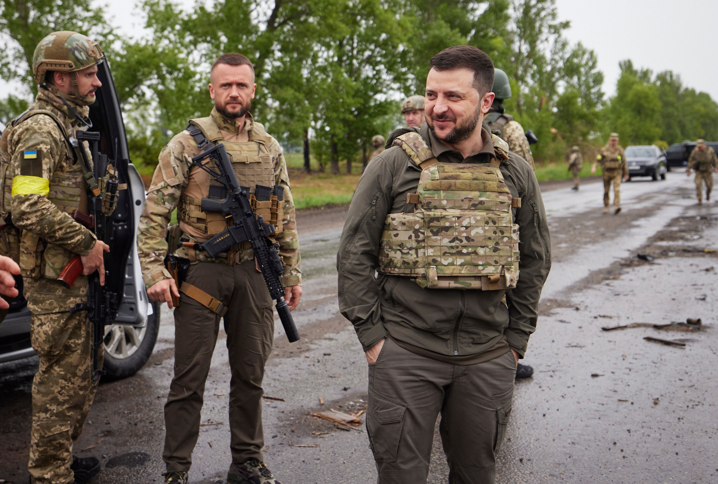 Ukrainian President Visits Front Line In First Official Appearance ...