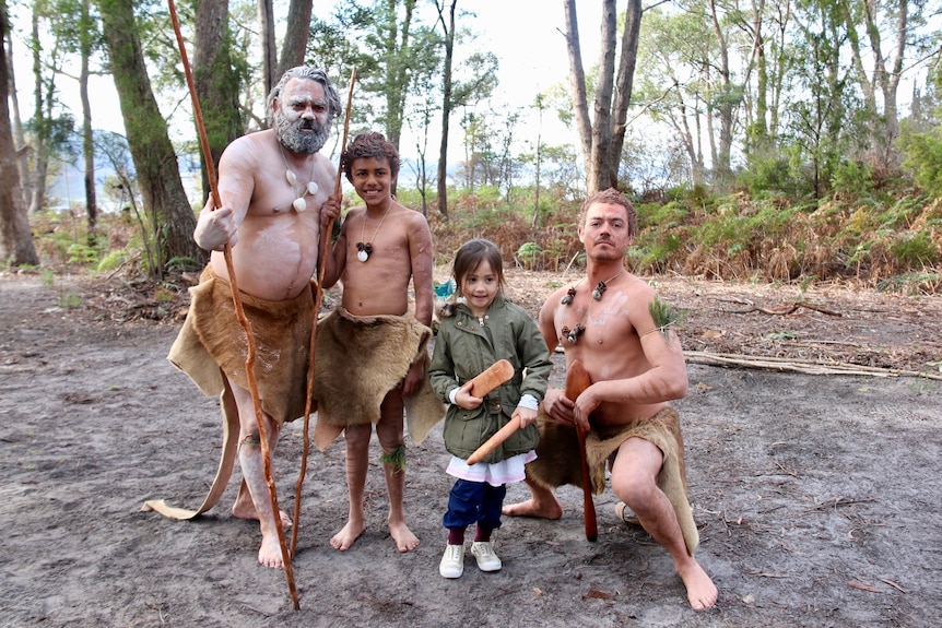 6-year-old Amyra Roberts-Prayoga took part in the celebrations of Aboriginal culture.