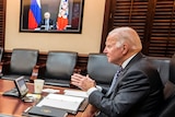 President Joe Biden holds virtual talks with Russia's President Vladimir Putin.