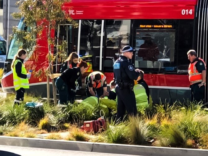 Man hit by Canberra light rail vehicle left in serious condition after ...