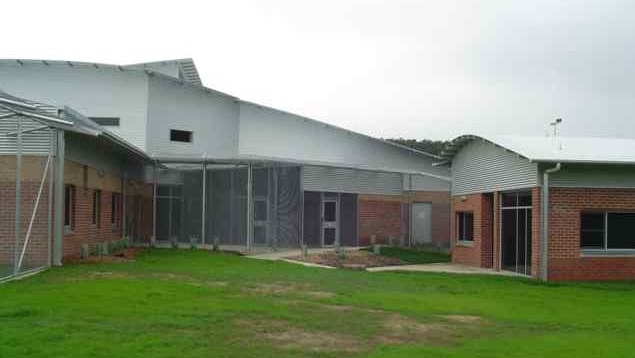 The courtyard of the Wilfred Lopes Centre in Risdon Prison