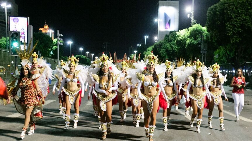 Australian dancers in Rio Carnival 2015