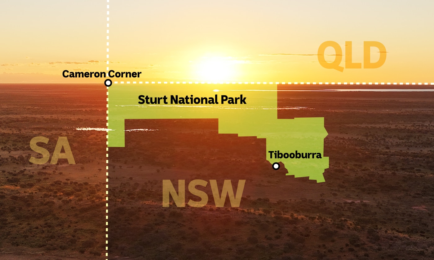 A map of Sturt National Park.