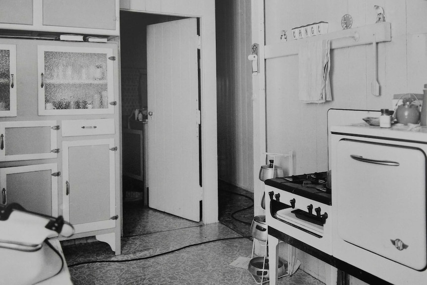 McCulkin murders: the kitchen of the house where Barbara lived with her daughters Vicki and Leanne