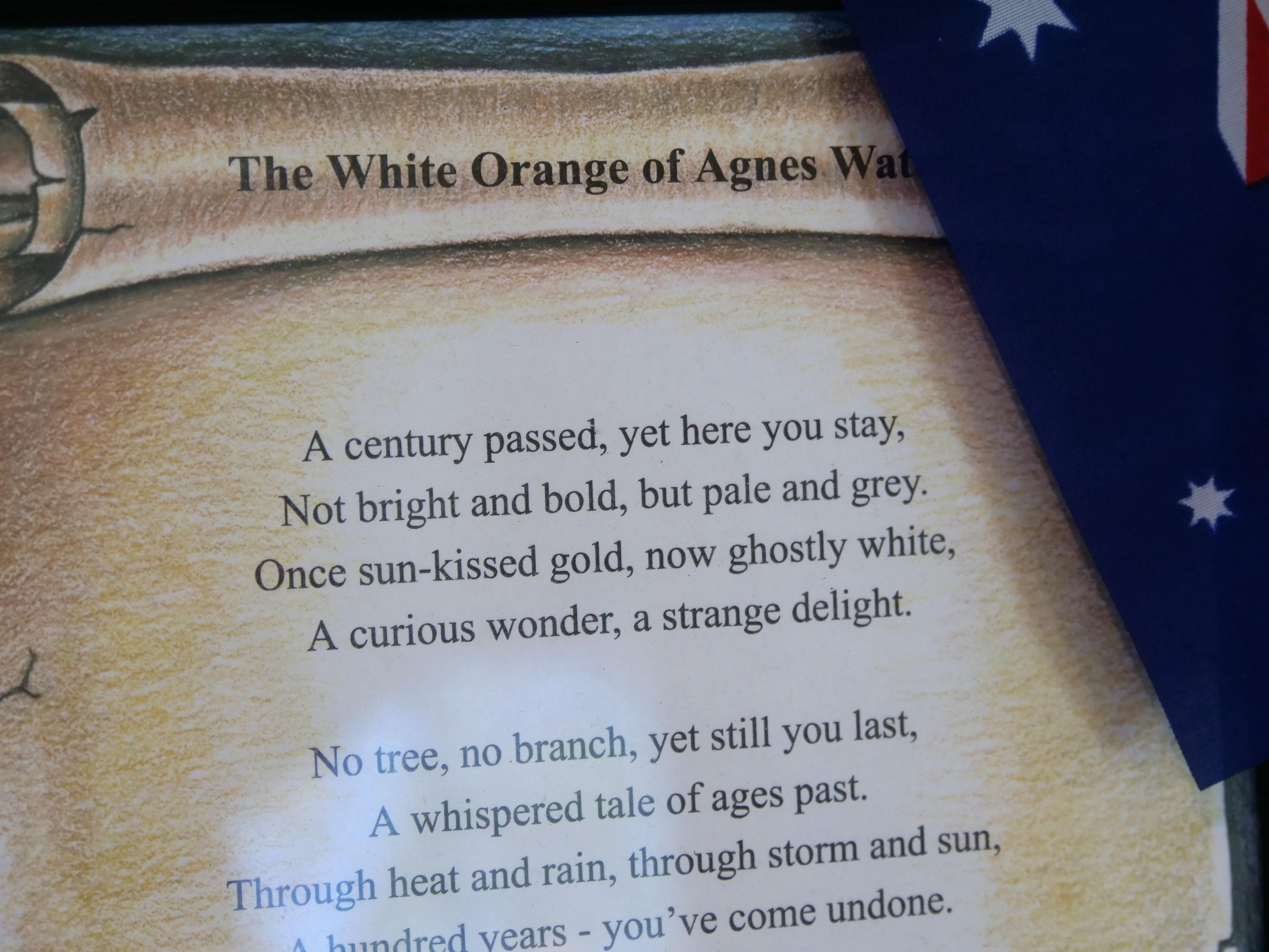 Um poema escrito em uma folha de papel intitulado 