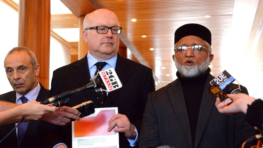 George Brandis and Sheik Mohamadu Saleem