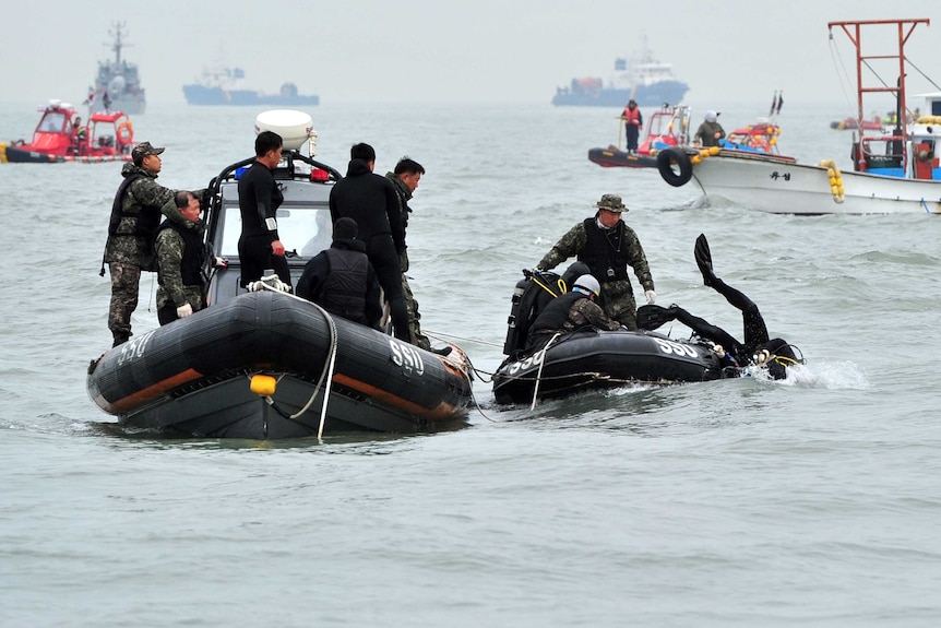 Diver at sea off Jindo