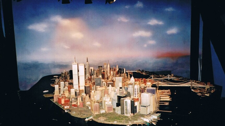 A scale model of Manhattan, photographed in the World Trade Centre on September 6, 2001.