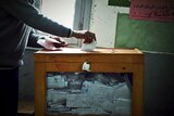 Man lodges vote in Egyptian elections