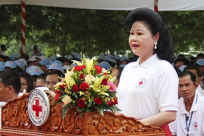 The Cambodian first lady, Buny Rany