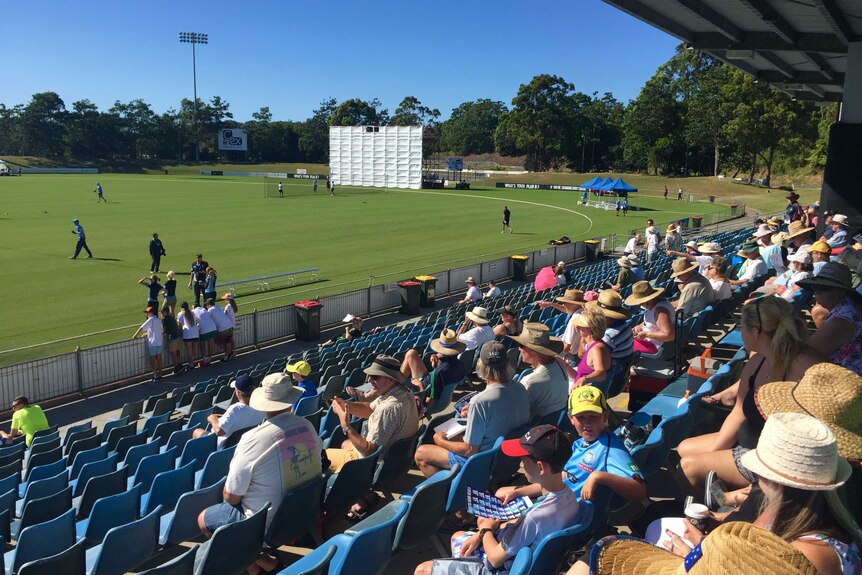 Before the start of the Sheffield Shield match, Coffs Harbour, February 25, 2016