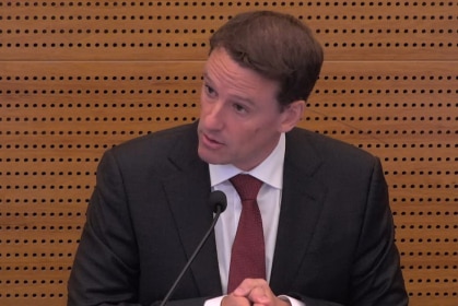 NAB executive Paul Carter gives evidence during the banking royal commission hearing on August 6, 2018
