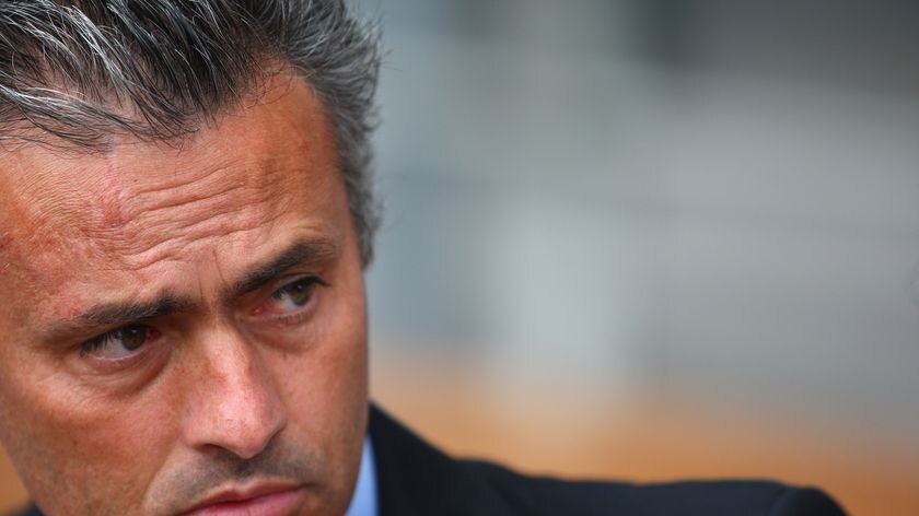 Committed to Inter: Jose Mourinho (file photo).