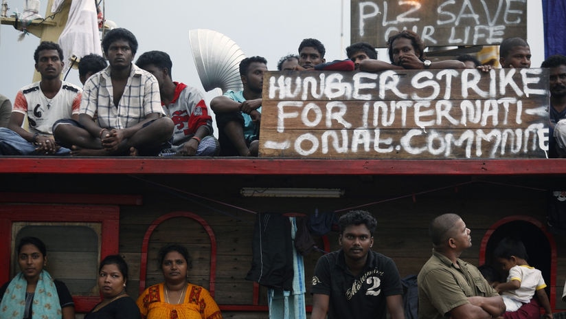 Asylum seekers declare hunger strike