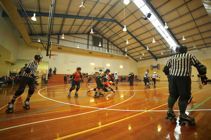 Roller derby competition in Canberra