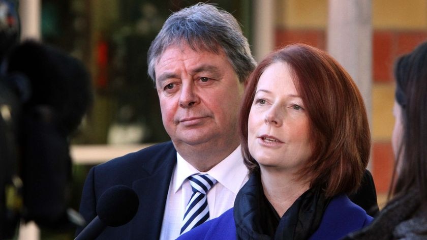 Julia Gillard and Sid Sidebottom