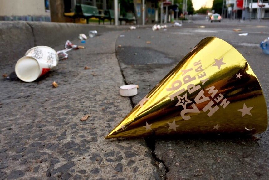Canberra's streets after New Year's Eve celebrations.