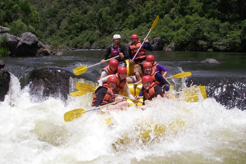 Whitewater rafting along Nymboida River