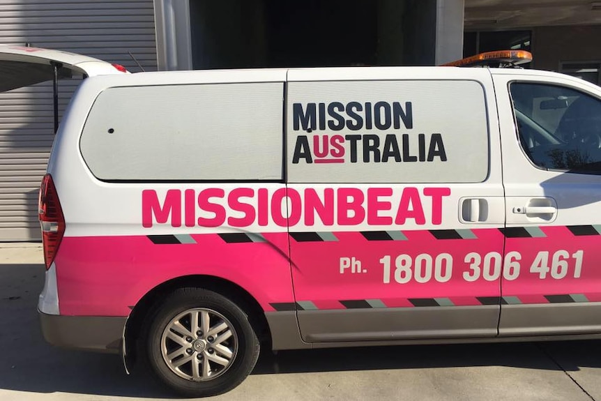 A Missionbeat van servicing homeless people in Sydney