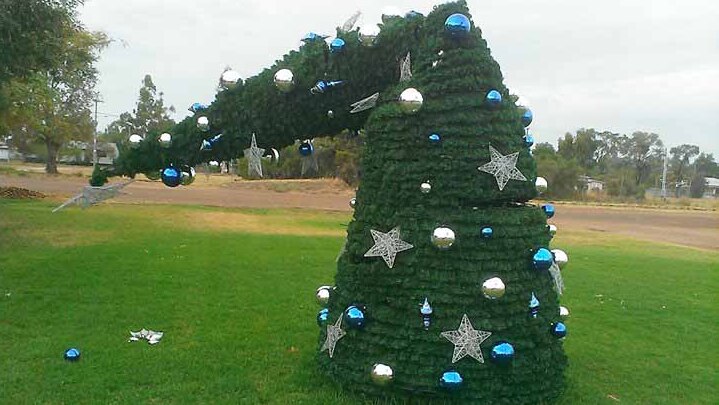 Police will issue a caution to a 15-year-old boy accused of snapping a community Christmas tree on the Western Downs.