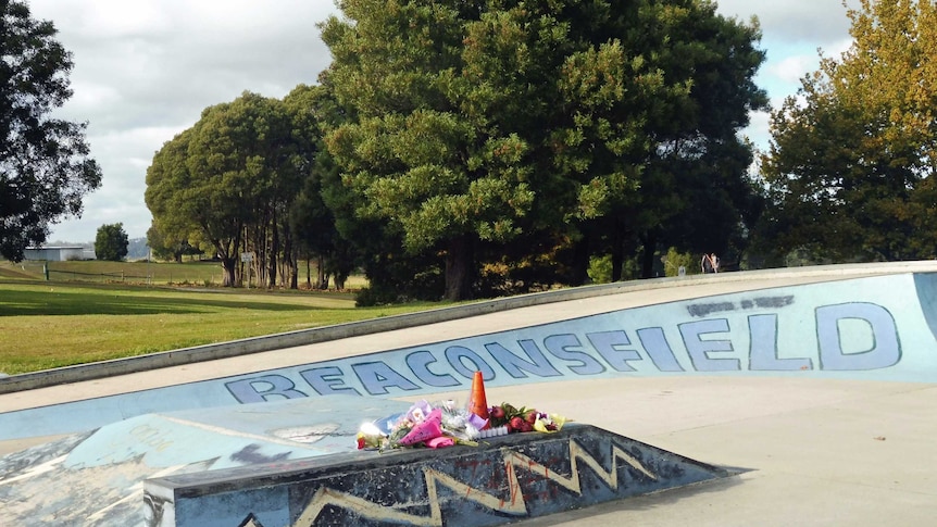 Flowers have been left at the Beaconsfield skate ramp after the teenager's fatal fall.