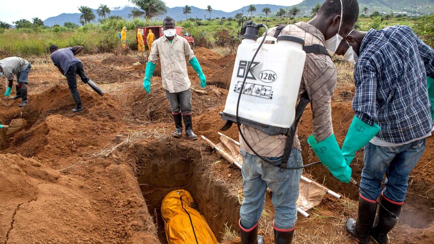 Ebola victims buried