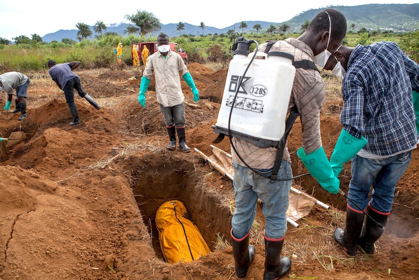 Ebola victims buried