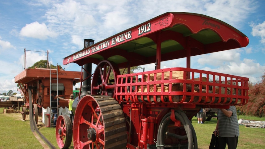 A 1912 traction engine on show at SteamFest in Sheffield.