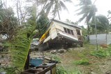 Homes have been destroyed by Cyclone Ula in neighbouring Tuvalu.