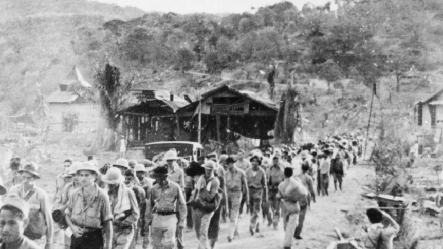 Prisoners of war on the Bataan Death March