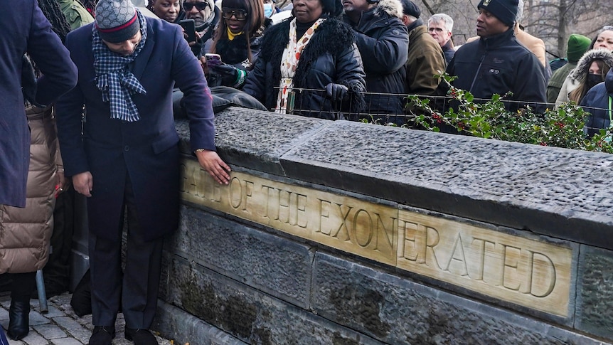 Hundreds gather near New York's Harlem to commemorate gate for exonerated Central Park Five teens jailed over 1989 rape case - ABC News