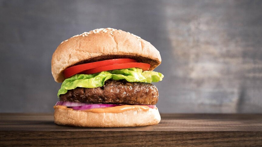 A Beyond Meat vegan burger