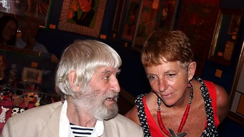 Jeannie Lewis with artist Martin Sharp in February 2010