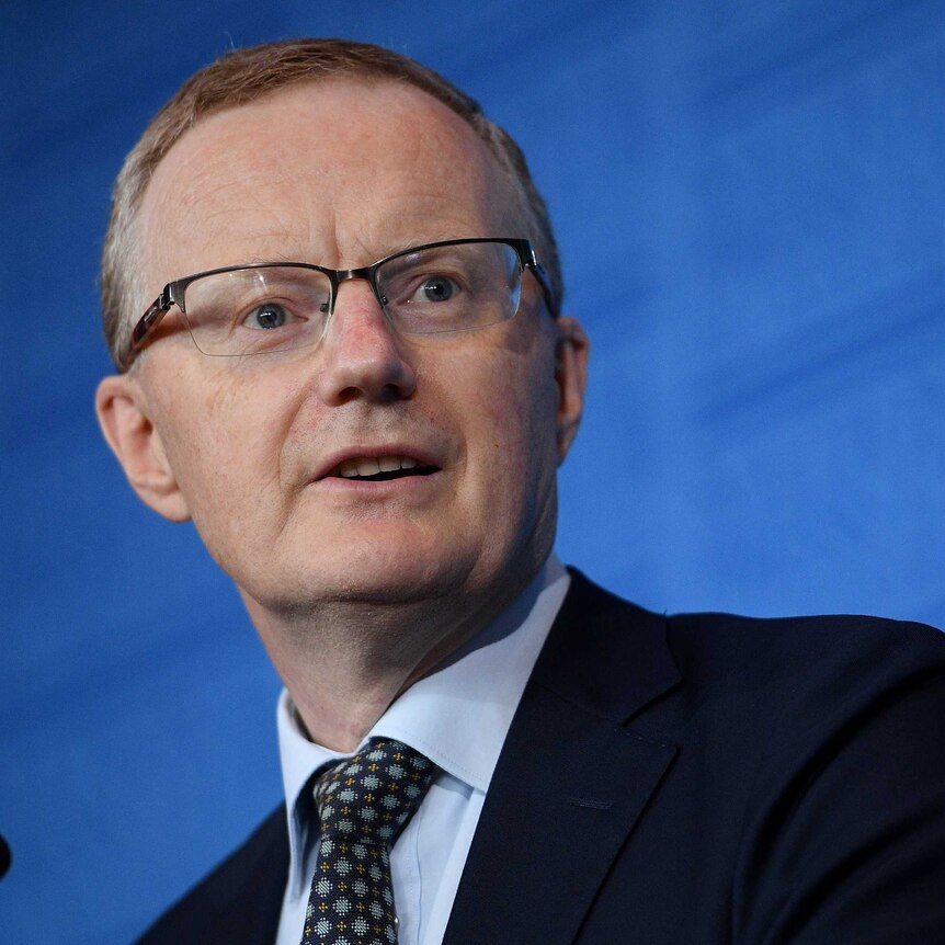 Reserve Bank Governor Philip Lowe delivers an address to the National Press Club in Sydney.