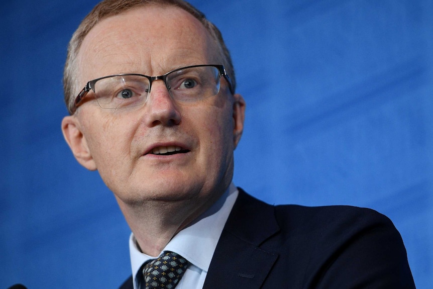 Reserve Bank Governor Philip Lowe delivers an address to the National Press Club in Sydney.