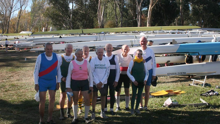 Rowers from the Ancient Mariners club