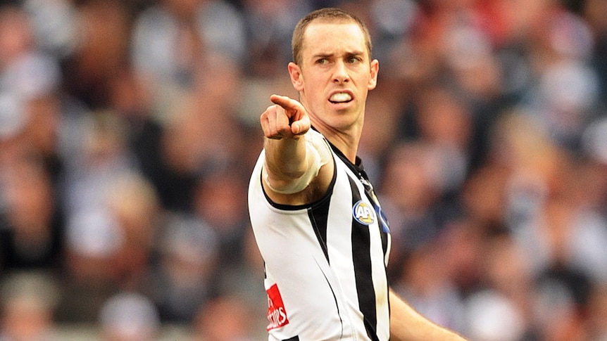 Wrist fracture ... Collingwood captain Nick Maxwell could be out for up to eight weeks.