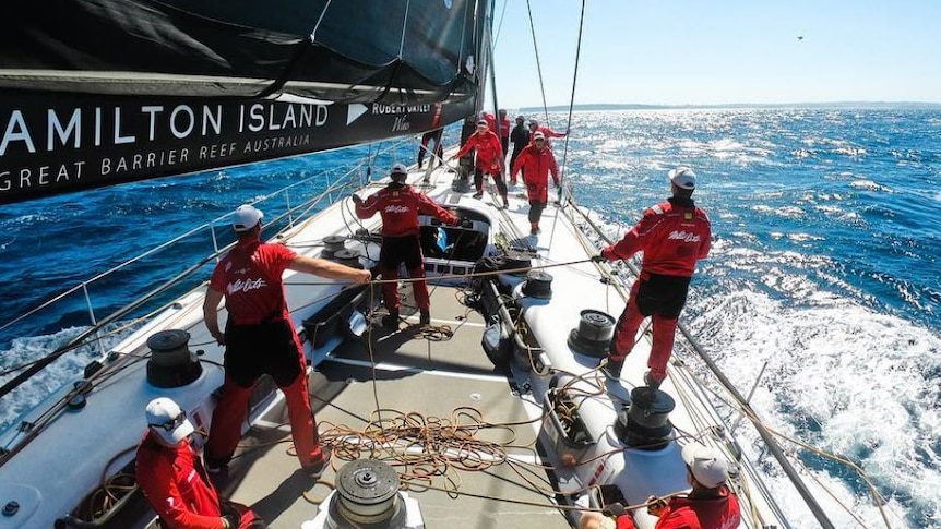 Wild Oats XI on day two of 2018 Sydney to Hobart.
