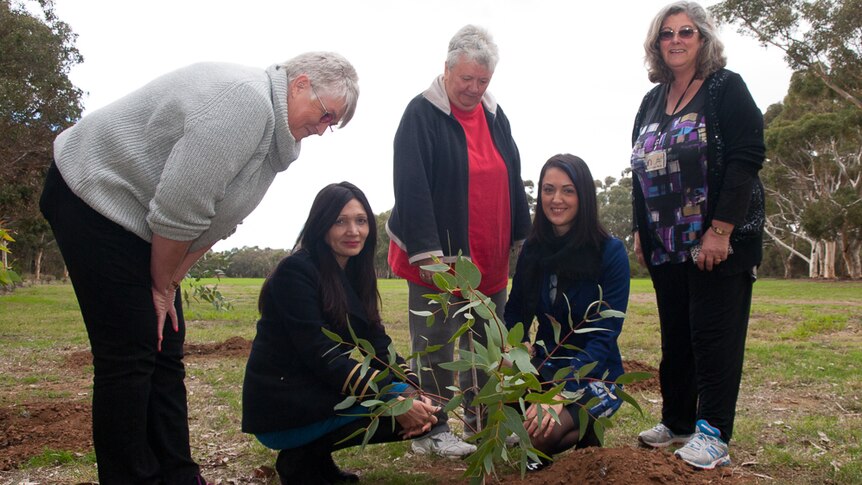 A total of 18 trees were planted in honour of people killed by industrial accidents in 2014.