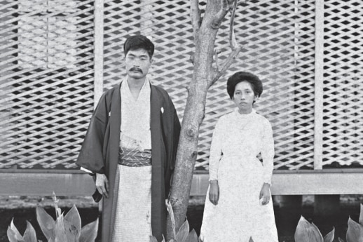 two people one in a kimono ukata 