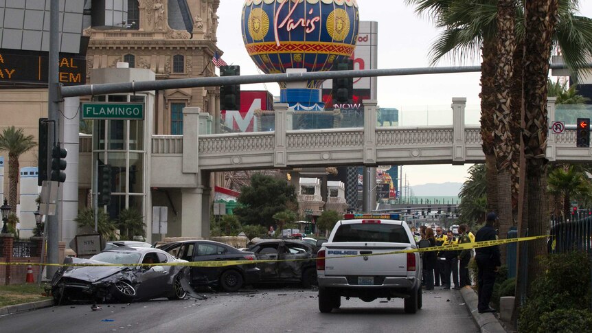 Scene of shooting on Las Vegas Strip