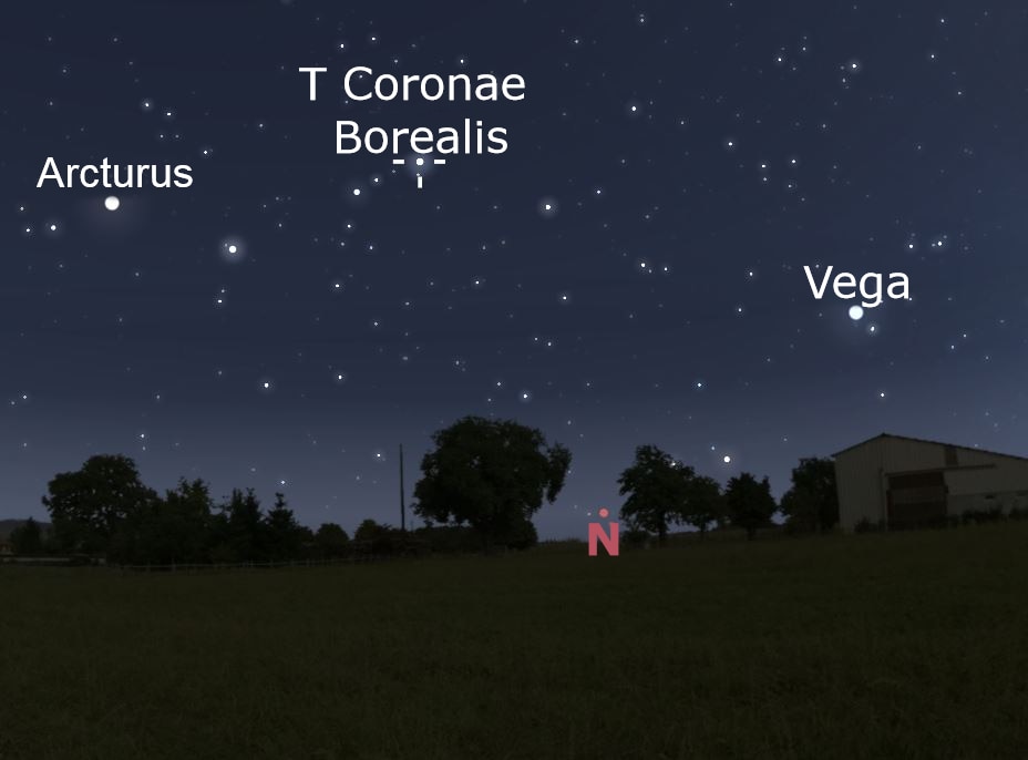 Exploding nova T Coronae Borealis could be on show for the first time