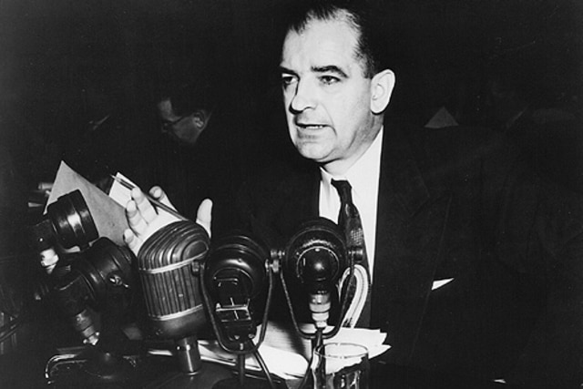 Senator Joseph McCarthy in 1954. 