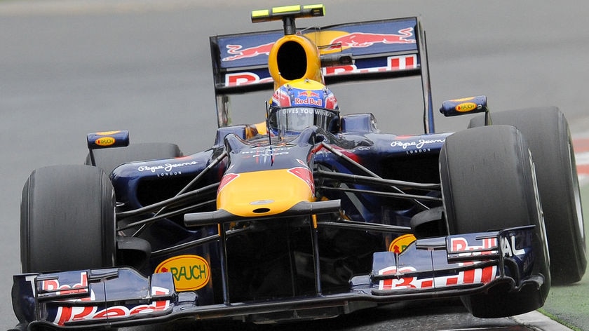 Webber drives his way to the front row