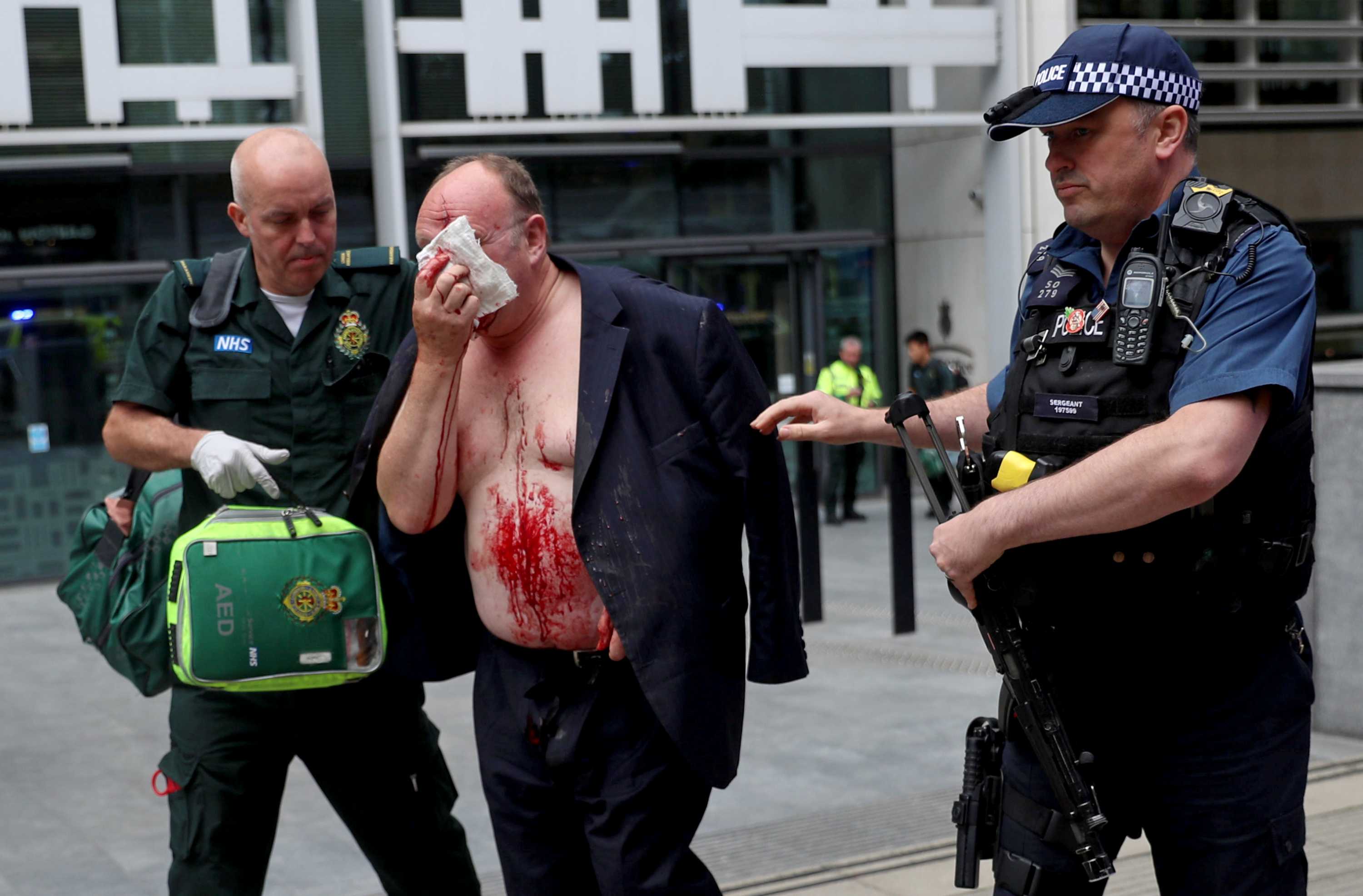 Man injured in stabbing outside Home Office building in London - ABC News