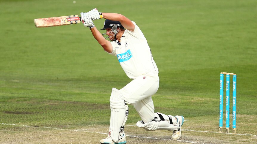 Cameron White made 36 for the Bushrangers before falling to part-timer Mark Cosgrove.