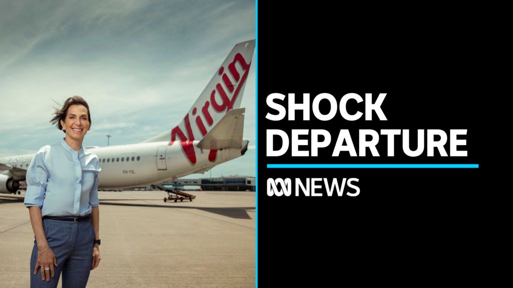 Shock Departure: Outgoing Virgin CEO stands in front of jet plane